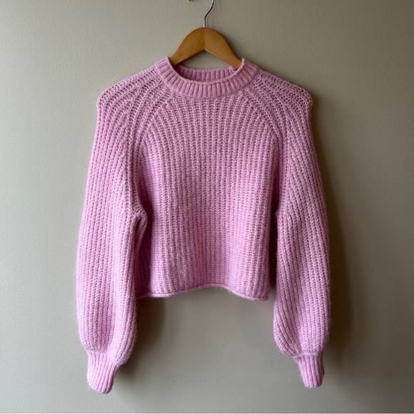 Zara Light Pink Knit Sweater - Picture 3 of 5